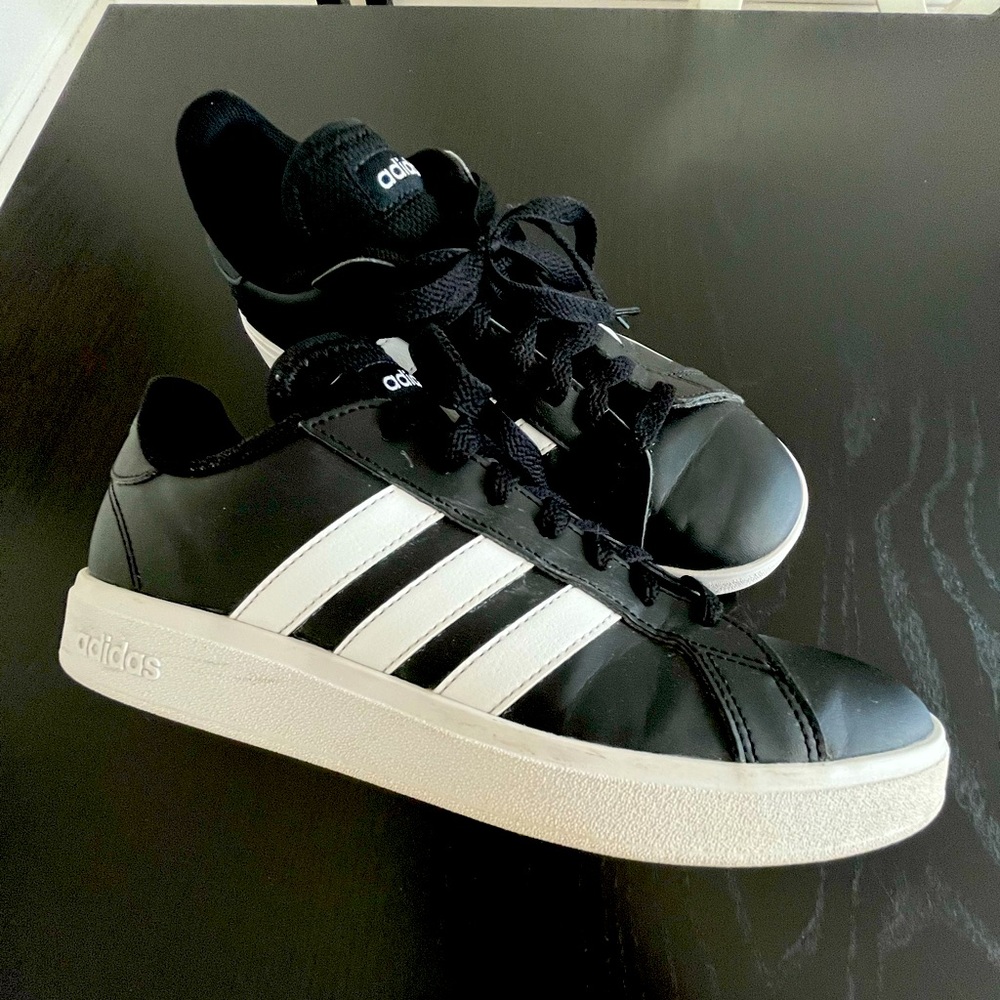 adidas Women's Black and White Sneakers